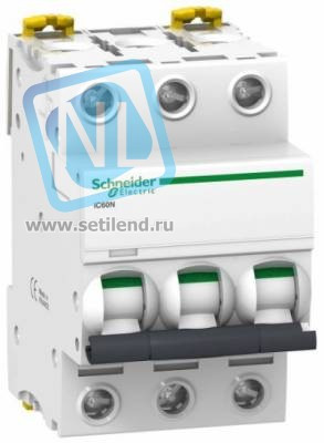 Выключатель авт. мод. 3п C 63А iC60N Acti9 6кА SchE A9F79363