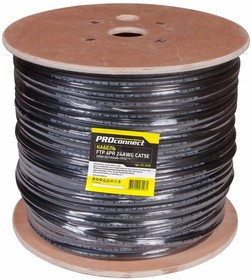 01-0155, Кабель FTP 4PR 24AWG, CAT5e, наружный (OUTDOOR) + ТРОС*1 (бухта 305 м)