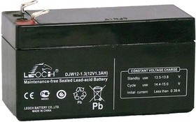 DJW12-1.3, Аккумулятор свинцовый 12В-1.3Ач 97x44x53