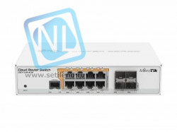 Коммутатор Cloud Router Switch Mikrotik CRS112-8P-4S-IN (RouterOS L5)