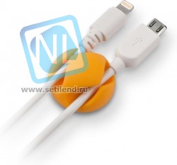 CM1102MX, Зажим кабельный, двойной, круглый, приклеивающийся, цветной