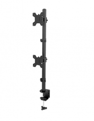 Кронштейн для мониторов ЖК Buro M063 черный 17"-27" макс.8кг крепление к столешнице поворот и наклон