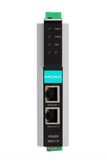 Преобразователь MGate MB3170 1-портовый преобразователь Modbus RTU/ASCII (RS-232/422/485) в Modbus TCP в промышленном исполнении