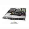 Платформа Supermicro 1U SYS-1019GP-TT, 1 процессор Intel Scalable, DDR4, 6x2,5" HDD SAS/SATA, 2x10Gbase-T, до двух графических ускорителей