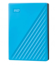 Жесткий диск WD Original USB 3.0 4Tb WDBPKJ0040BBL-WESN My Passport 2.5" голубой