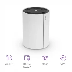 Wi-Fi mesh роутер SNR AX3000, 802.11a/b/g/n/ac/ax,1x2.5GE, 1xGE RJ45