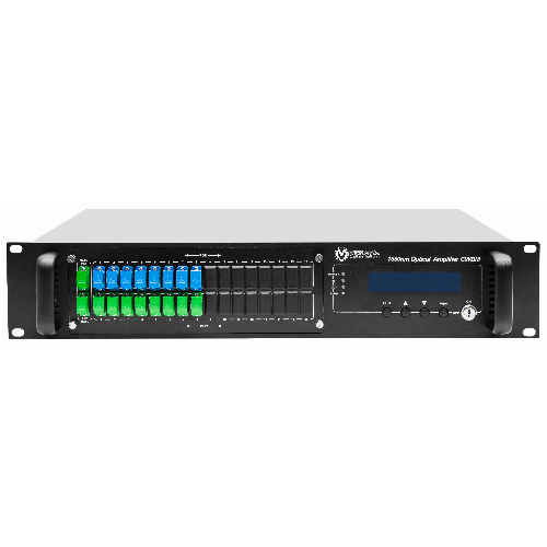 Оптический усилитель VERMAX для сетей КТВ, 2 входа, 16*23dBm выхода, WDM фильтр PON
