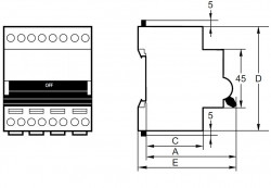 Выключатель автоматический NB8-63M 4п 40А 8In (C) (R) CHINT 320859