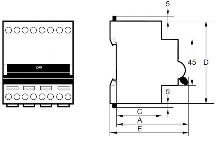 Выключатель автоматический NB8-63M 4п 40А 8In (C) (R) CHINT 320859