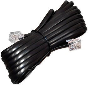 PL1211, Телефонный удлинитель, 15м, черный