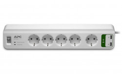 PM5U-RS, APC Essential SurgeArrest 5 outlets with 5V, 2.4A 2 port USB Charger 230V Russia