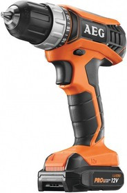 Дрель аккумуляторная AEG 451090(BS12G3LI-152C) 12В. 2х1.5Ач ProLi-ion. БЗП-10мм. 0-1500об\м. 32Нм