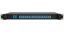 Мультиплексор DWDM двухволоконный 16-канальный, каналы 41~44, 46~49, 51~54, 56~59, 1U 19", пониженное затухание