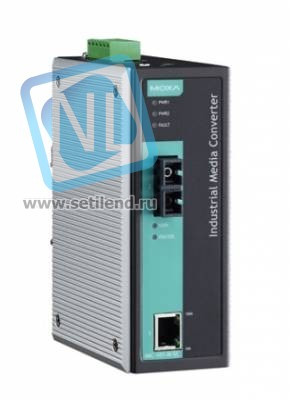 IMC-21A-S-SC Медиаконвертер Ethernet 10/100BaseTX в 100BaseFX (одномодовое оптоволокно) в металлическом корпусе MOXA