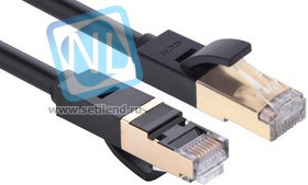 GCR-LNCG626-1.0m, Патч-корд PROF прямой 1.0m, FTP медь кат.6, позолоч. контакты и коннектор, 24 AWG, Deluxe ethernet