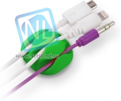 CM1103MX, Зажим кабельный, тройной, круглый, приклеивающийся, цветной