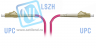 Патчкорд оптический LC/UPC-LC/UPC MM (OM4) 3 метра