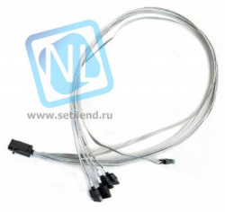 Кабель ACK-I-HDMSAS-4SATA-SB-0.8M (SFF-8643-SFF-8448) внутренний, 0.8м.