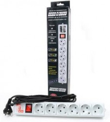 POWER CUBE SPG(5+1)-B-10 5+1 (3м) серый BL1, Сетевой фильтр