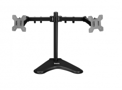 Кронштейн для мониторов ЖК Buro BU-M042-D черный 17"-32" макс.16кг настольный поворот и наклон верт.