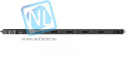 Управляемый блок розеток Tesla Power серии STD 24 розеток, вертикальный монтаж