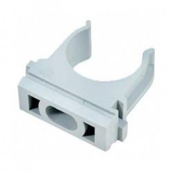 28-0125-2, Крепёж-клипса для труб ø25 мм, серая (100 шт/уп)