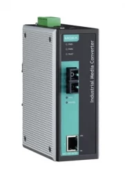 Медиаконвертер Ethernet 10/100BaseTX в 100BaseFX (многомодовое оптоволокно) в металлическом корпусе MOXA