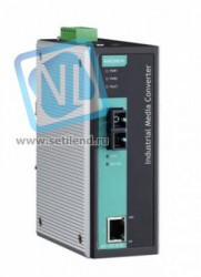 Медиаконвертер Ethernet 10/100BaseTX в 100BaseFX (многомодовое оптоволокно) в металлическом корпусе MOXA