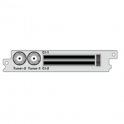 2-канальный демодулятор DVB-T2 / T / C, 2 * CI для DCP-1000Pro