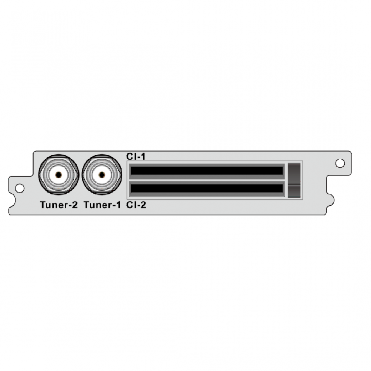 2-канальный демодулятор DVB-T2 / T / C, 2 * CI для DCP-1000Pro