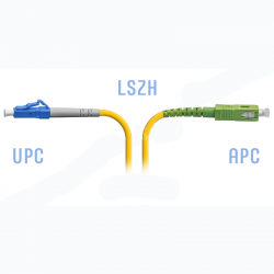 Патчкорд оптический LC/UPC-SC/APC SM 1 метр