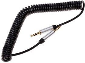 PL1028, Кабель 3.5" Jack (M) - 3.5" Jack (M) витой, 2м, черный