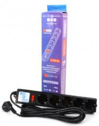 Фильтр-удл. PC 5м 5р, черный графит 10А/2,2кВт