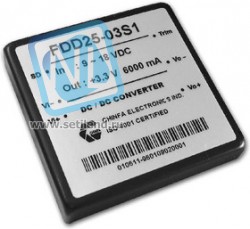 FDD25-12S1, DC/DC преобразователь, 25Вт, вход 9-18В, выход 12В/2.1А