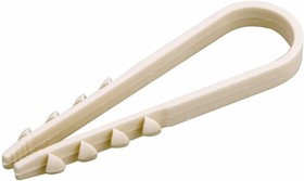 07-4502-2, Дюбель-хомут нейлоновый 11-18 мм, белый (упак. 100 шт)