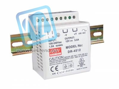DR-45-24 Блок питания на DIN-рейку, 24В, 2А, 45Вт Mean Well