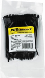 Хомут кабельный 100х2.5 нейл. черн. (уп.100шт) PROCONNECT 57-0101
