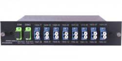 Мультиплексор DWDM двухволоконный 8-канальный в 1/2-слоте