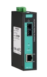Медиаконвертер Ethernet 10/100BaseTX в 100BaseFX (одномодовое оптоволокно) в металлическом корпусе, с расширенным диапазоном температур MOXA