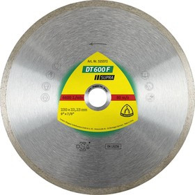 Круг алм. KLINGSPOR DT 600 F SUPRA 125 X 1.6 X 22 (325369) Ф125х1.6х22мм сплошной
