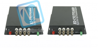 Передатчик видеосигнала SNR-VOE-8VHD-2PS оптический 8-канальный(пара) HD в комплекте с двумя БП 5 В