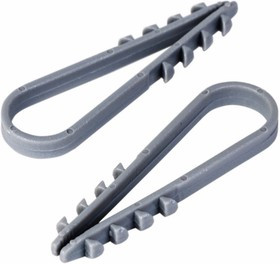 07-4502-3, Дюбель-хомут нейлоновый 11-18 мм, серый (упак. 100 шт)