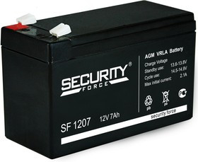 SF1207, Аккумулятор свинцовый 12В-7 Ач, 152*65*93мм