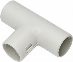 28-0216, Тройник разборный ø16, серый IP40 (70 шт/уп)