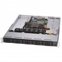 Платформа Supermicro 1U 1114S-WTRT, Один процессор AMD Epyc 7002, DDR4, 10x2,5" HDD SATA, 2x10GBase-T