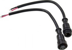11-9821, кабель.соед,2pin, герм.(IP67),2х1.00 кв.мм,300В,L=0.40м,чер