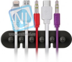 CM1106B, Держатель универсальный 5-х штырьки, приклеивающийся, черный