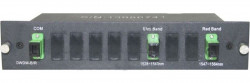 DWDM-фильтр диапазонов "Blue" (1528...1543nm) и "Red" (1547...1564nm) в 1/2U слоте