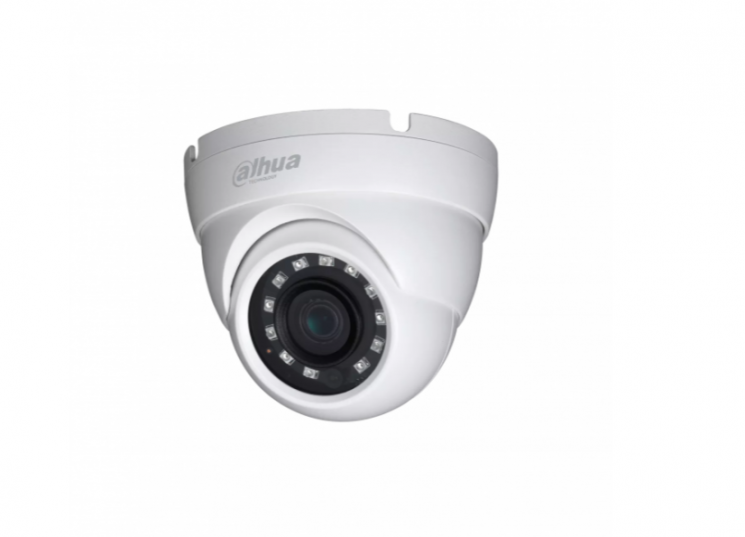 HDCVI купольная мини камера DH-HAC-HDW1000MP-0280B 1Мп, фикс. объектив 2.8мм, ИК до 30м, DWDR, DC12В, IP67