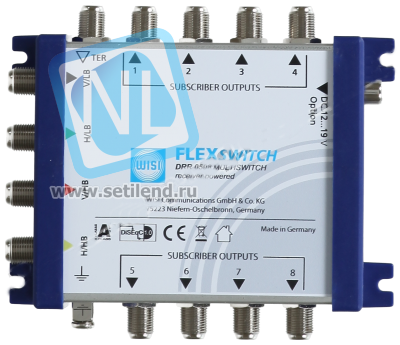 Мультисвитч WISI FLEXSWITCH 5х16 с питанием от ресивера